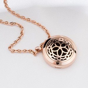 Rose Gold Aromatherapy Necklace